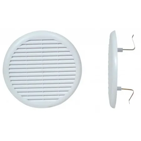 foto frontale e laterale della Griglia Aerazione Tonda con Molle