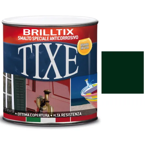 TIXE Brilltix Smalto antiruggine Verde Vittoria - per ferro e metalli 500ml