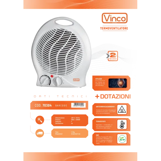 scheda tecnica Caldobagno art 70304