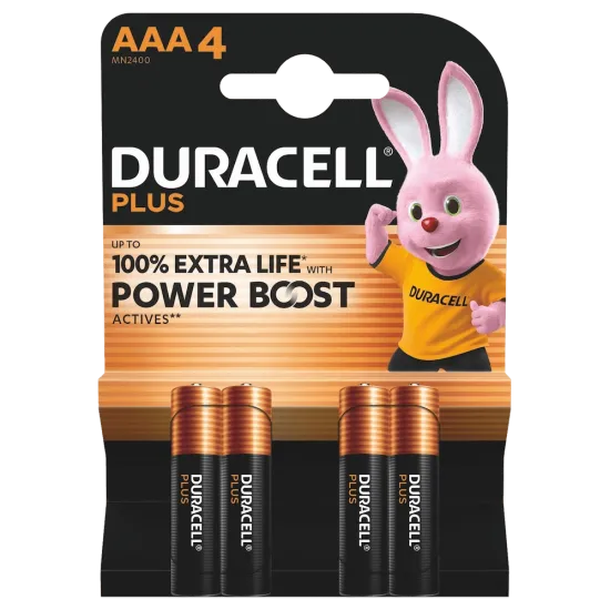 Batteria AA Stilo Duracell Power Boost blister da 4 pezzi