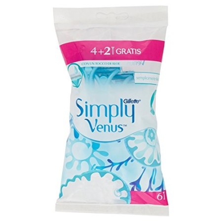 Confezione Gillette Venus Simply2 per Donna - Rasoio Usa e Getta (6+2)