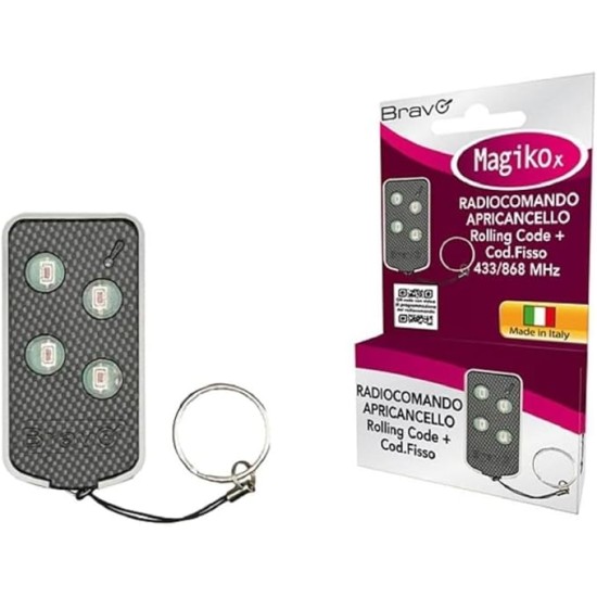 Telecomando Cancello Universale MagikoX di Bravo a 4 Tasti
