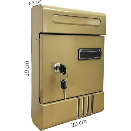 Cassette per la posta in Alluminio color Bronzo con chiave