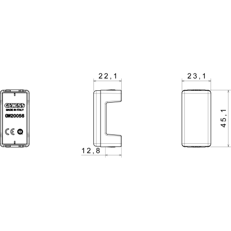 Scheda Copriforo Gewiss System - GW20056