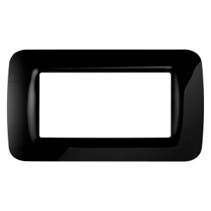 Placca Gewiss 4 posti Nera Gw22514