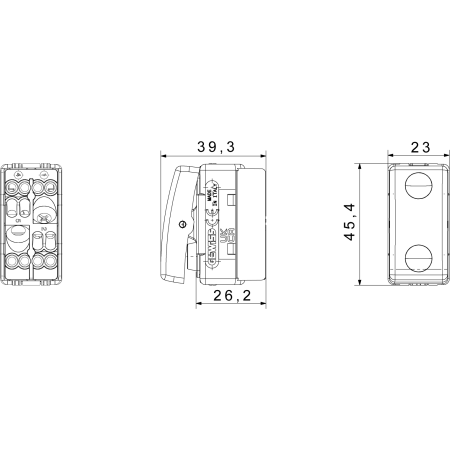 misure Invertitore Gewiss GW20579 16AX  Serie System