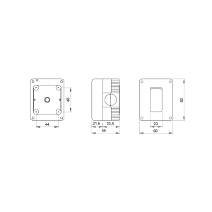 Scatola Gewiss GW27001 Contenitore 1 Modulo IP40 2