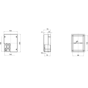 Cassetta Derivazione Gewiss 19x140 IP56 GW44207 non Forata 2