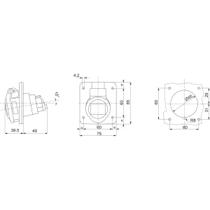 Presa Industriale Trifase Gewiss 16A 3P+N+T 380V – GW62210H 2