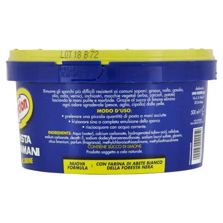 Modalità d'uso e ingredienti di Cyclon Pasta Lavamani al limone