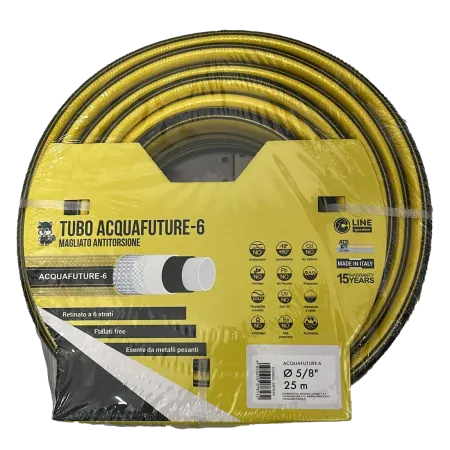 Tubo Acqua per Giardino 25m teato con 6 strati