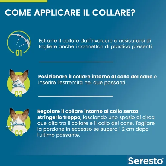 Modalità d'uso sull'utilizzo del Collare Seresto