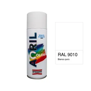 Arexons - Smalto acrilico spray 9010 bianco