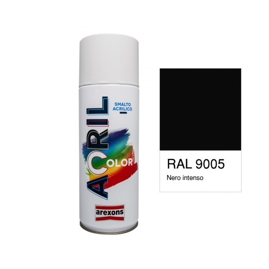 Spray Vernice Arexons ACRILCOLOR - RAL 9005 Acrilico Nero