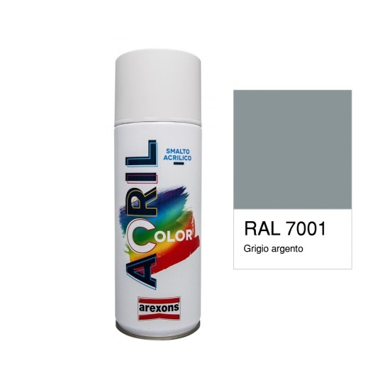 Spray Smalto ACRILCOLOR RAL7001 - Color Grigio Argento 400ml