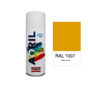 Spray Acrilico Arexons Smalto RAL 1007 Giallo Cromo 400 ml