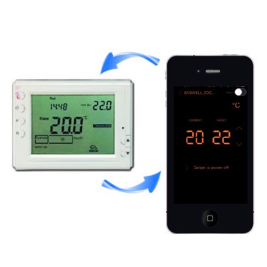 Bravo Cronotermostato Digitale  – Cronotermostato da parete con  controllo da remoto tramite l'app Bravo Temp.