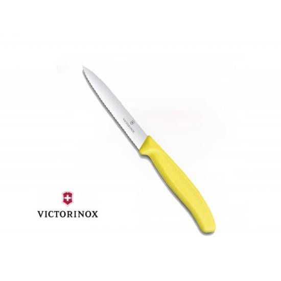 Coltello da verdura Victorinox Fibrox Giallo Lama Seghettata