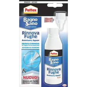 Rinnova Fughe Pattex Bagno Sano Bianco 125 ml – Sbianca e Rinnova