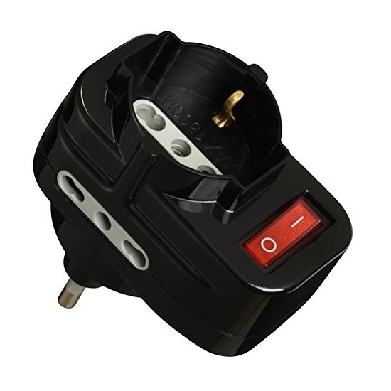 Electraline Multipresa - Adattatore Spina con Interruttore