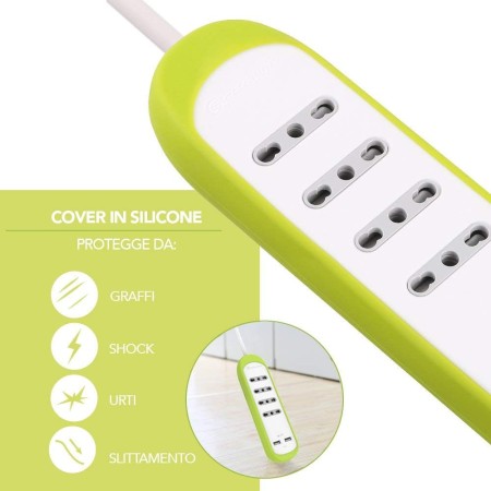 Electraline Ciabatta  da Scrivania Verde con USB e vantaggi.