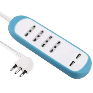 Multipresa colorata Blu Electraline - presa elettica con USB
