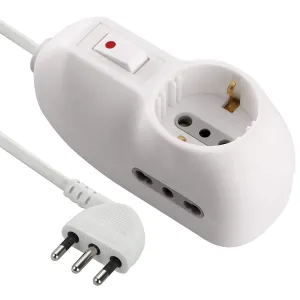 Adattatore Multipresa Electraline  - Spina Salvaspazio