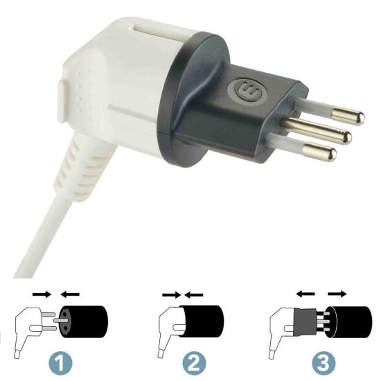 Istruzioni d’uso dell'Adattatore Schuko Italiana.