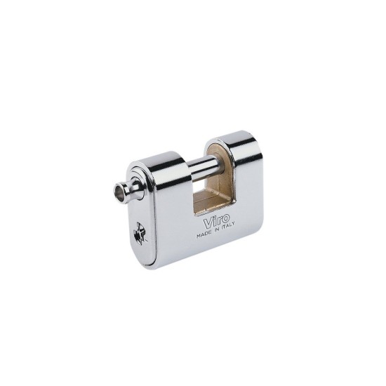 Lucchetto Viro Panzer -  in ottone forgiato con corazza in acciaio