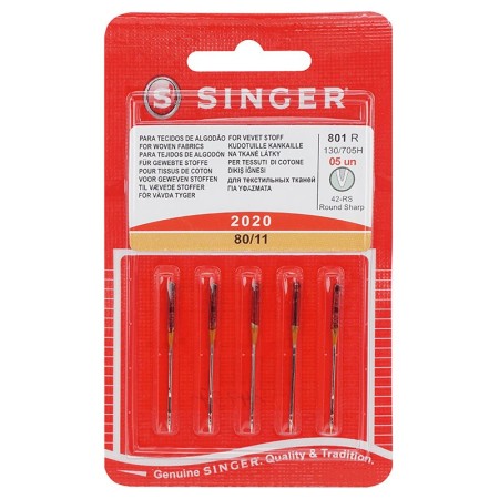 Aghi macchina cucire Singer 5Pz – Aghi da cucito 2020 80/11
