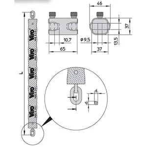 Viro Catena Antifurto Moto - Art. 4249.1 2