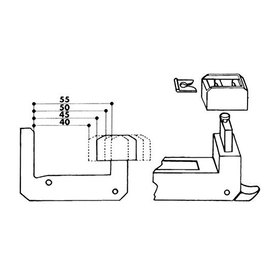 Misure del Ferma Persiane Imposta Finestra Infisso Automatico con vite da 15cm