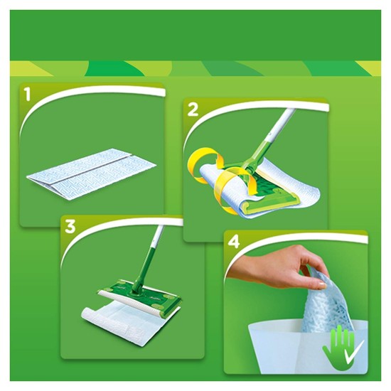Swiffer DRY Panni - Ricarica 40 panni