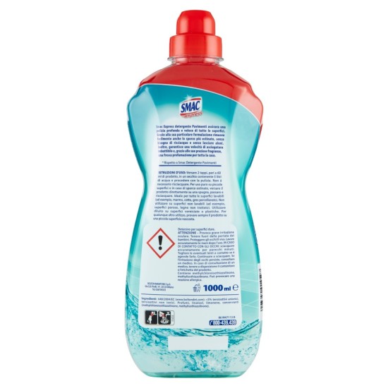 Istruzioni d'uso di SMAC Express Pavimenti Igienizzante con Ammoniaca 1000 ml