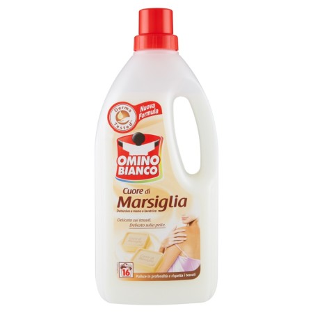 Omino Bianco Detersivo 1Lt – sapone Liquido di Marsiglia 16 lavaggi