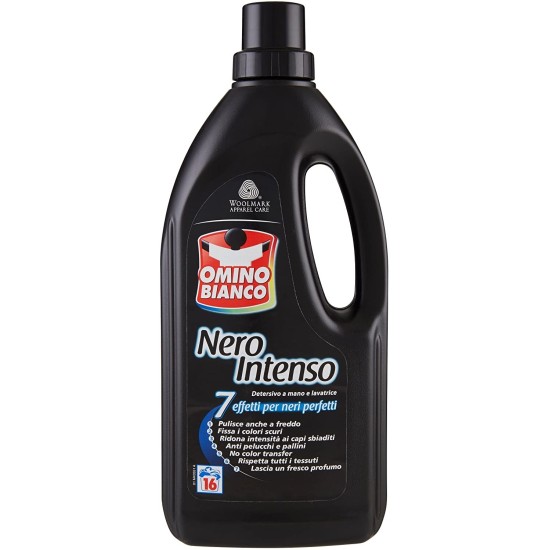 Omino Bianco Nero Intenso liquido - Detersivo per colorati 1LT 16 lavaggi