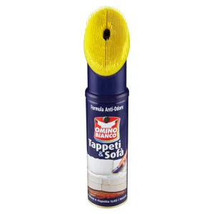 Detergente per tappeti Omino Bianco 300ml – Pulitore tessuti imbottiti.