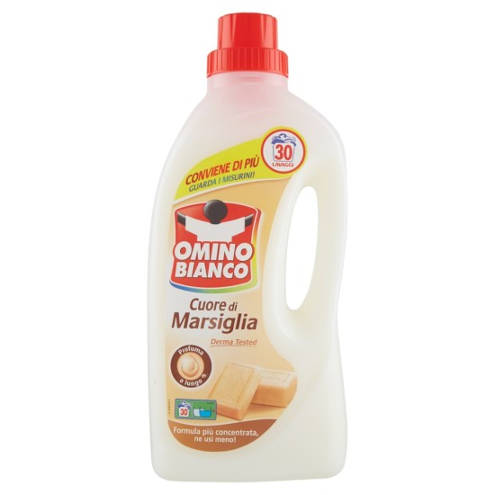 Omino Bianco Detersivo a Mano Cuore di Marsiglia 1LT 16 lavaggi