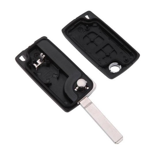 COVER CHIAVE TELECOMANDO CITROEN PEUGEOT 2 TASTI VA2 con porta batteria