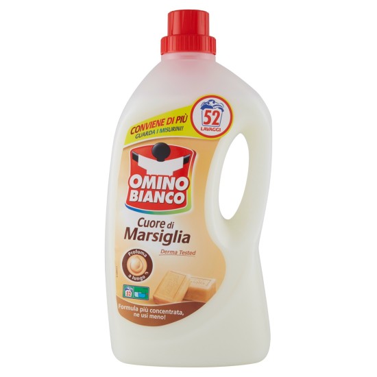 Omino Bianco Detersivo a Mano Cuore di Marsiglia 1LT 16 lavaggi