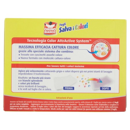 Informazioni e istruzioni d'uso Omino Bianco Salva Colori