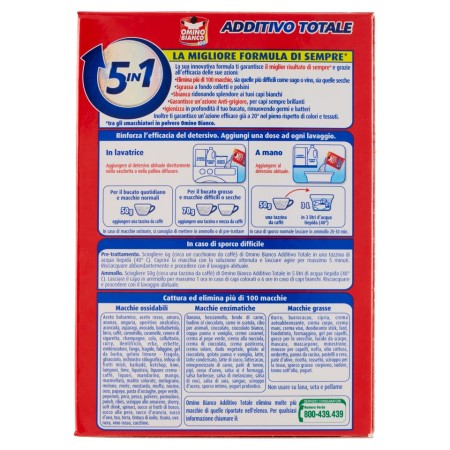 Omino Bianco Additivo Smacchiatore 100più 600g