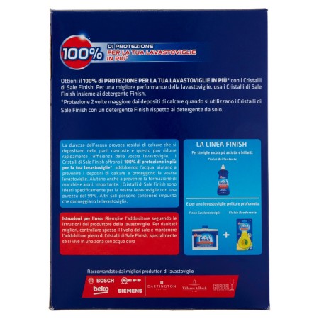 Informazioni e istruzioni d'uso di Finish sale di cristalli