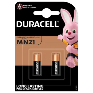 Primo piano della Batteria Duracell MN21 A23