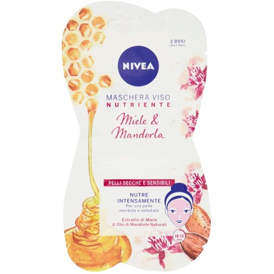 NIVEA Maschera Nutriente - Maschere Viso al Miele & Mandorla