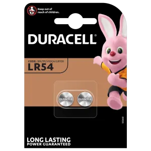Confezione Batterie Duracell LR54 / CR1130–Pila Orologio da 2pz