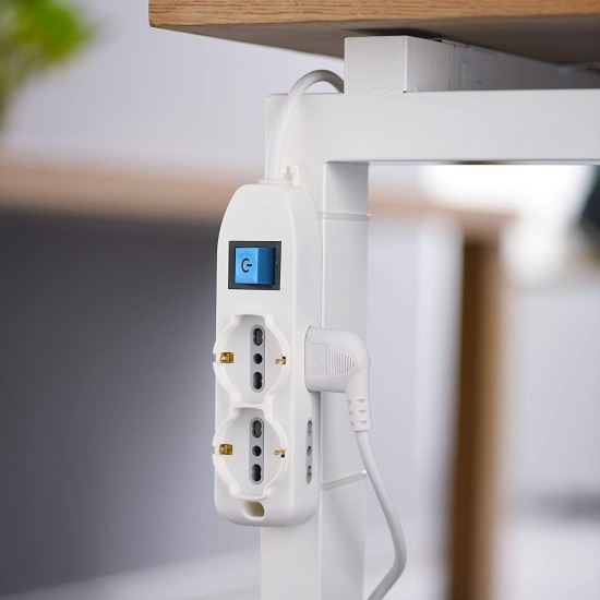 Ciabatte Multipresa Electraline salvaspazio con interruttore.