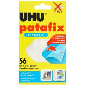 Confezione Patafix Trasparente UHU  – 56 gommini adesivi trasparenti