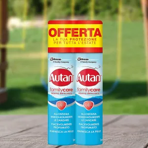 Autan Antizanzare Repellente Insetti, Tigre e Comuni, Bipack 100ml 2