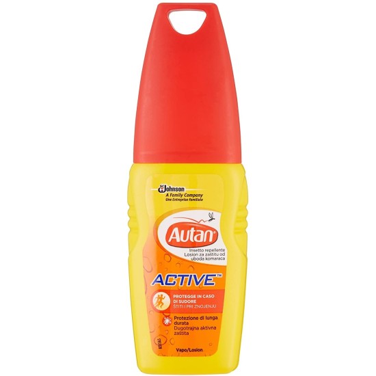 Autan Spray Active 100ml – Repellente antizanzare con  protezione fino a 8h